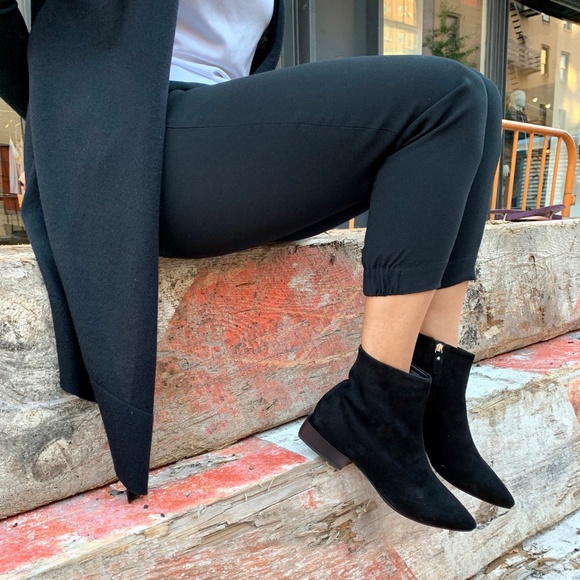 Vic Matie Made in Italy Shoes - Vic Matie Black Suede Ankle Boots With Metallic He